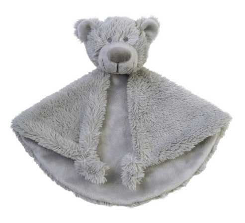 Schmusetuch Bär Brice grau 29 cm